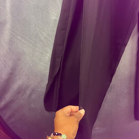 New J.B.S. Chiffon / Sheer Wide Leg Pants Women's 12 Split Layered Lagenlook - Picture 5 of 11